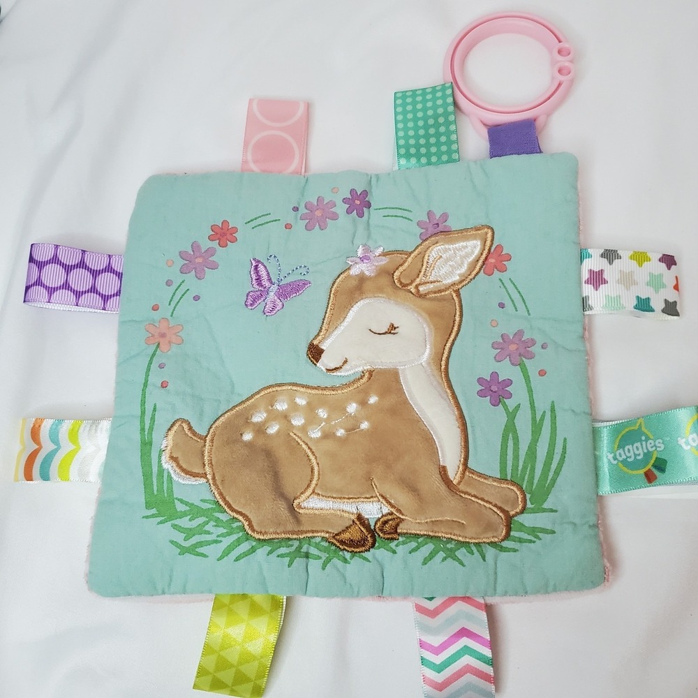 Mary Meyer Taggies Crinkle Me Flora Fawn Deer Infant Baby Development Toy